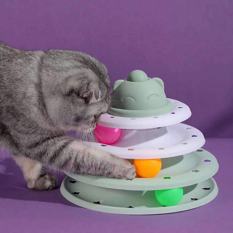 Turntable Tower Interactive Toy