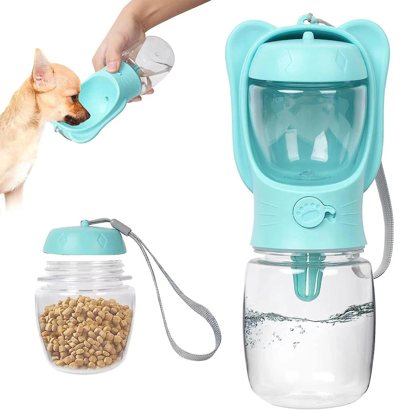 Water Bottle with Food Dispenser